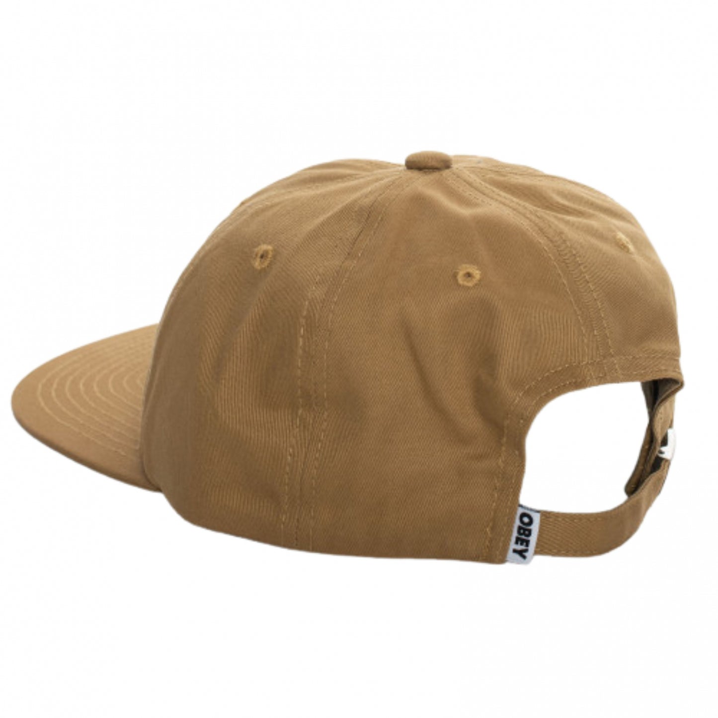 Bold Twill 6 Panel Snapback BROWN