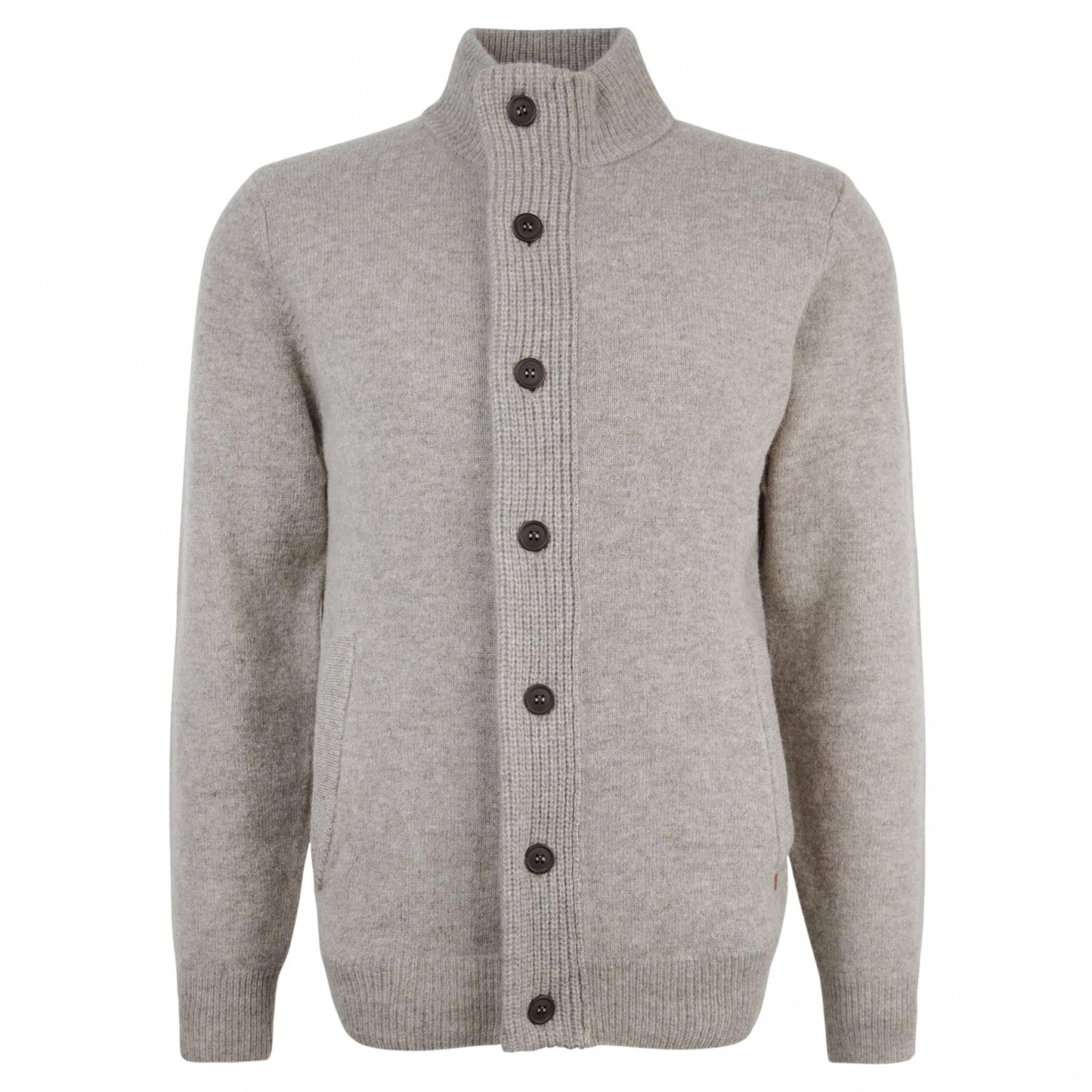 Maglione Barbour Essential Patch Zip Through GRIGIO