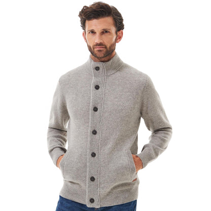 Maglione Barbour Essential Patch Zip Through GRIGIO