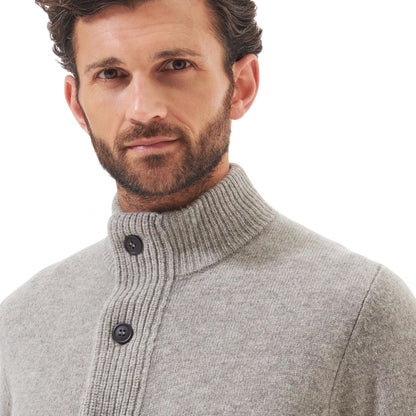 Maglione Barbour Essential Patch Zip Through GRIGIO