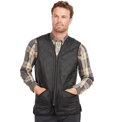 Giubbino Barbour Polarquilt Waistcoat Zip Liner NERO