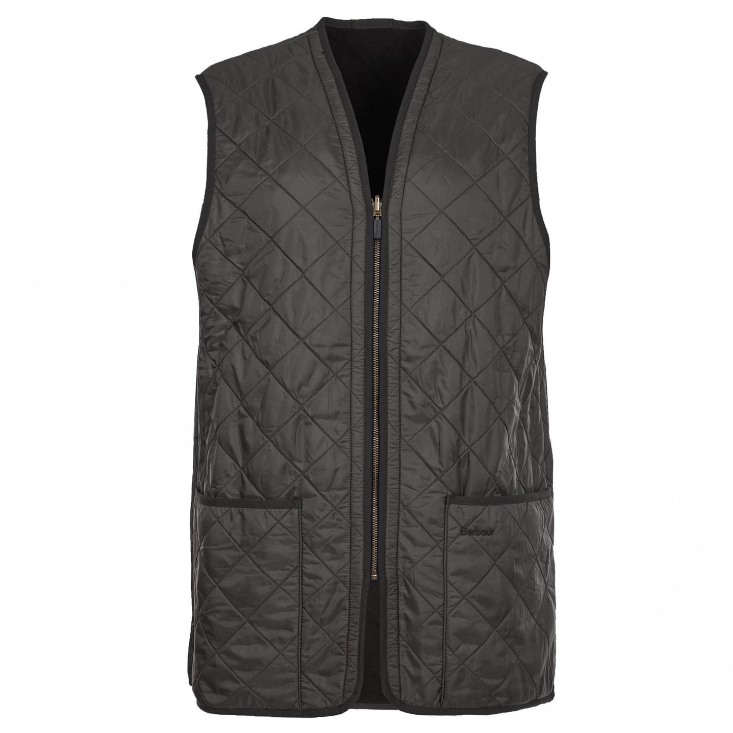 Giubbino Barbour Polarquilt Waistcoat Zip Liner NERO