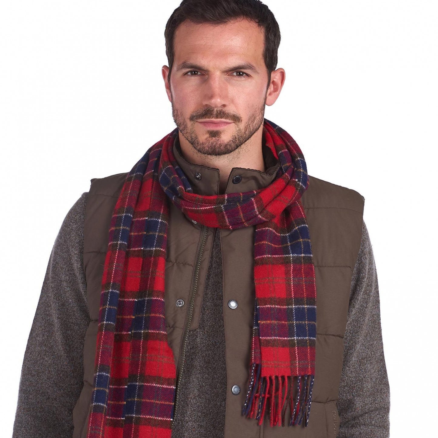 Sciarpa Barbour Tartan Lambswool Scarf ROSSO