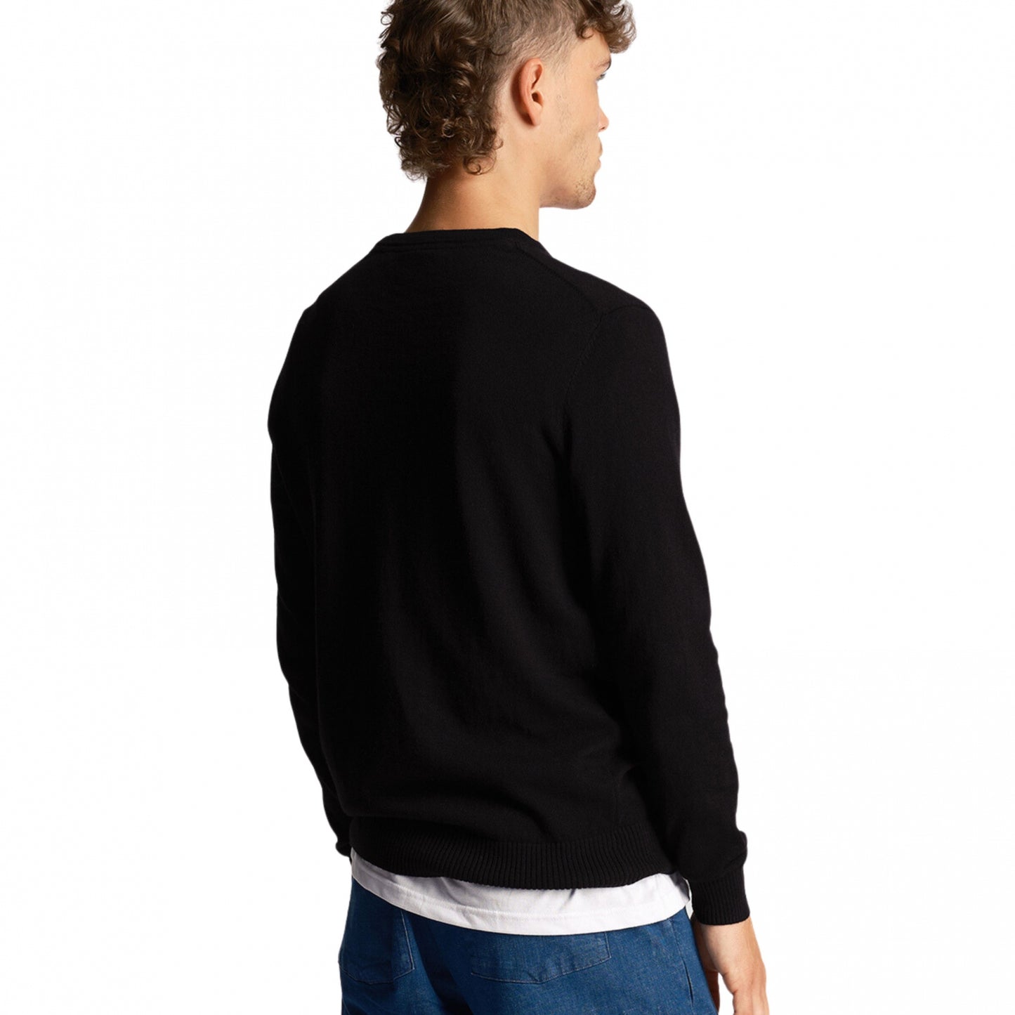 Lyle and Scott Crewneck Cotton Merino Jumper