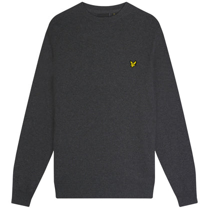 Maglione Lyle e Scott Crewneck Cotton Merino Jumpe GRIGIO