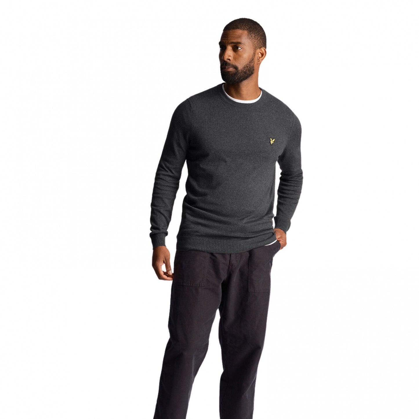 Lyle and Scott Crewneck Cotton Merino Jumper