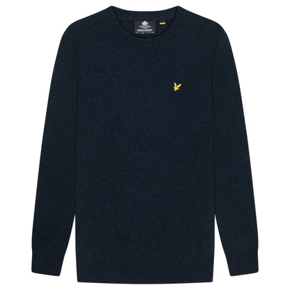 Maglione Lyle e Scott Crewneck Lambswool Blend Jum BLU