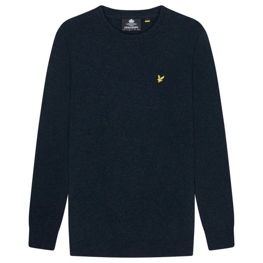 Maglione Lyle e Scott Crewneck Lambswool Blend Jum BLU