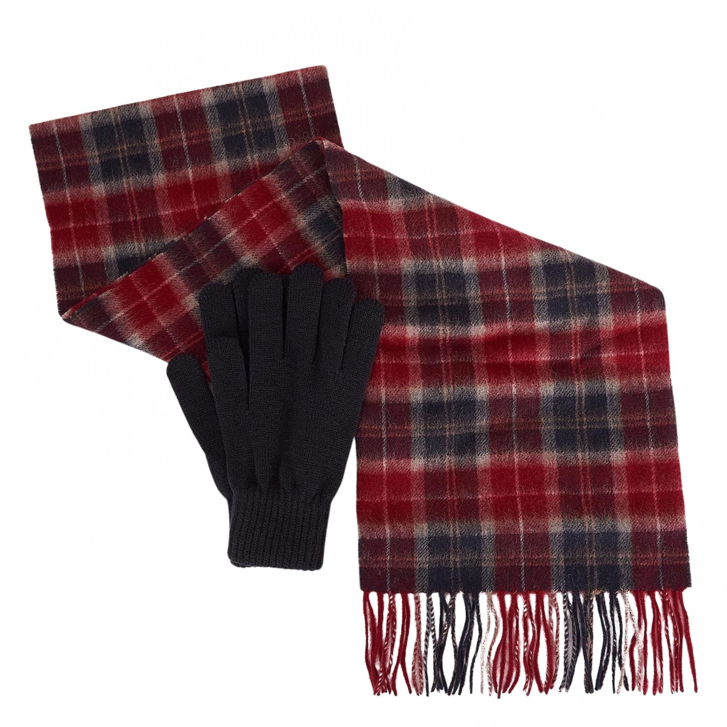 Set Regalo Barbour Tartan Scarf e Glove UNICO