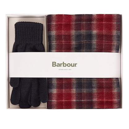 Set Regalo Barbour Tartan Scarf e Glove UNICO