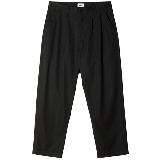 Pantalone Obey Fubar Pleated Pant NERO