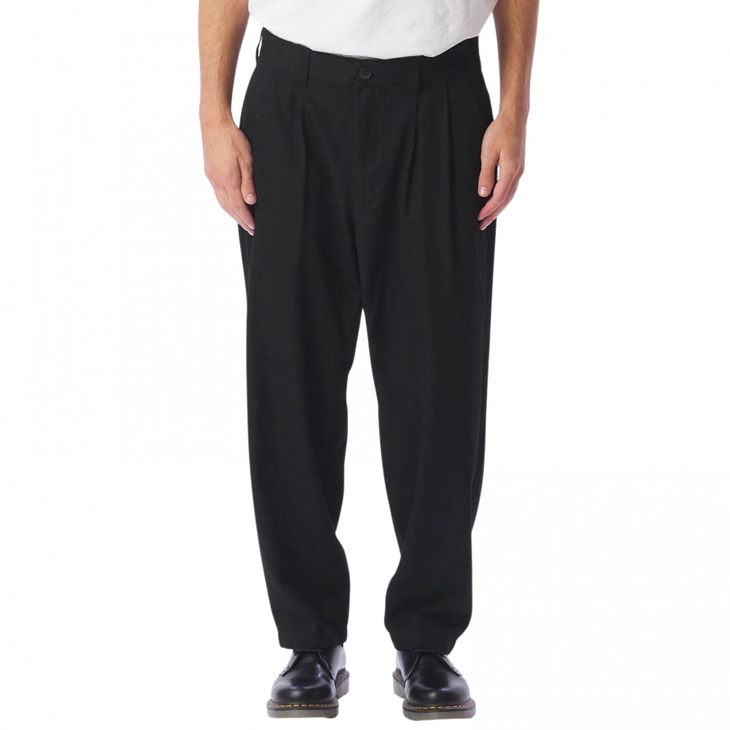 Pantalone Obey Fubar Pleated Pant NERO