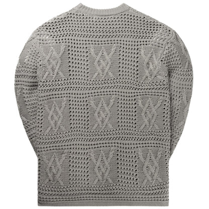 Maglione Daily Paper Zuberi Crochet GRIGIO