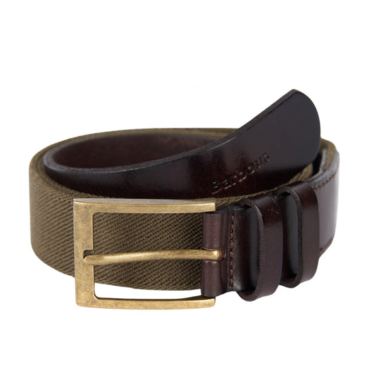 Cintura Barbour Albyn Leather Webbing Belt UNICO