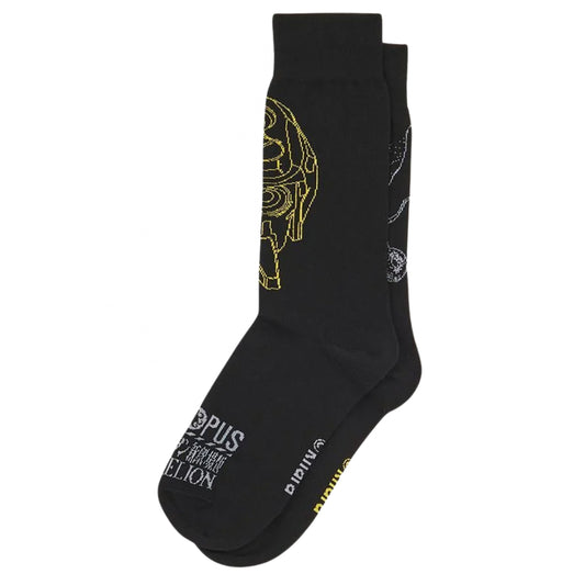 Calzini Octopus Evangelion EVA 00 Outline Socks