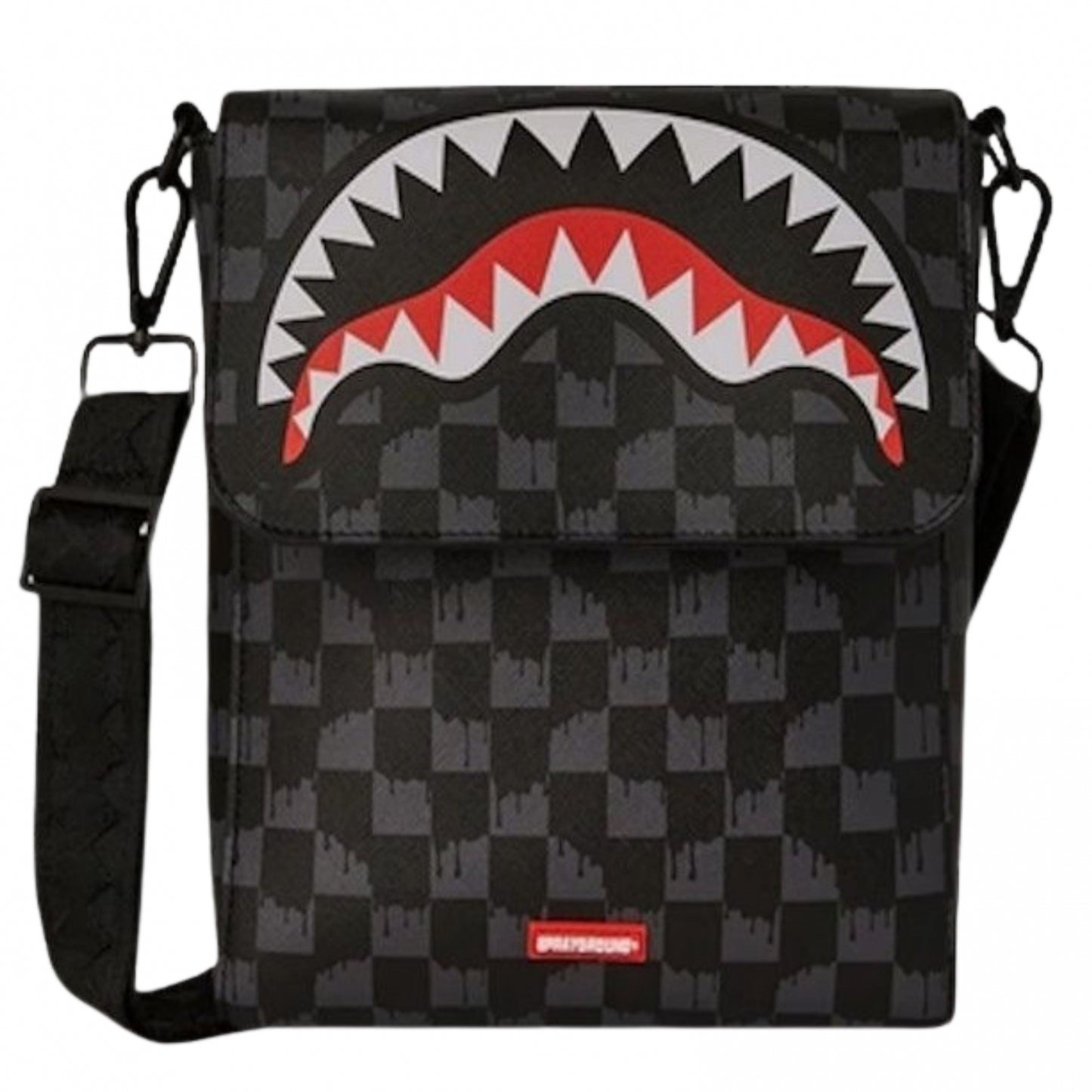 Marsupio Sprayground Drip Check Shark Messenger Sling