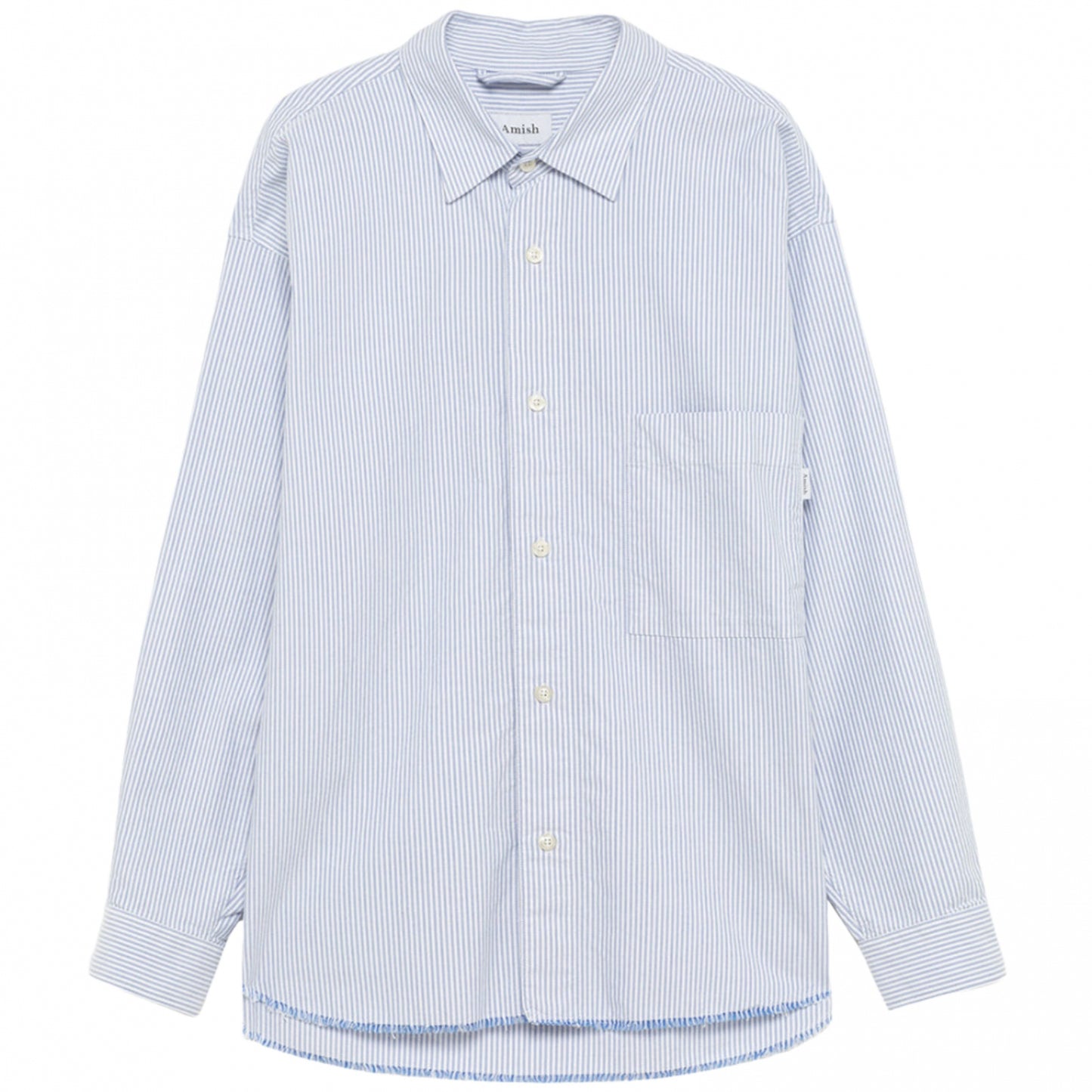 Camicia Amish Shirt Dropped Oxford BLU