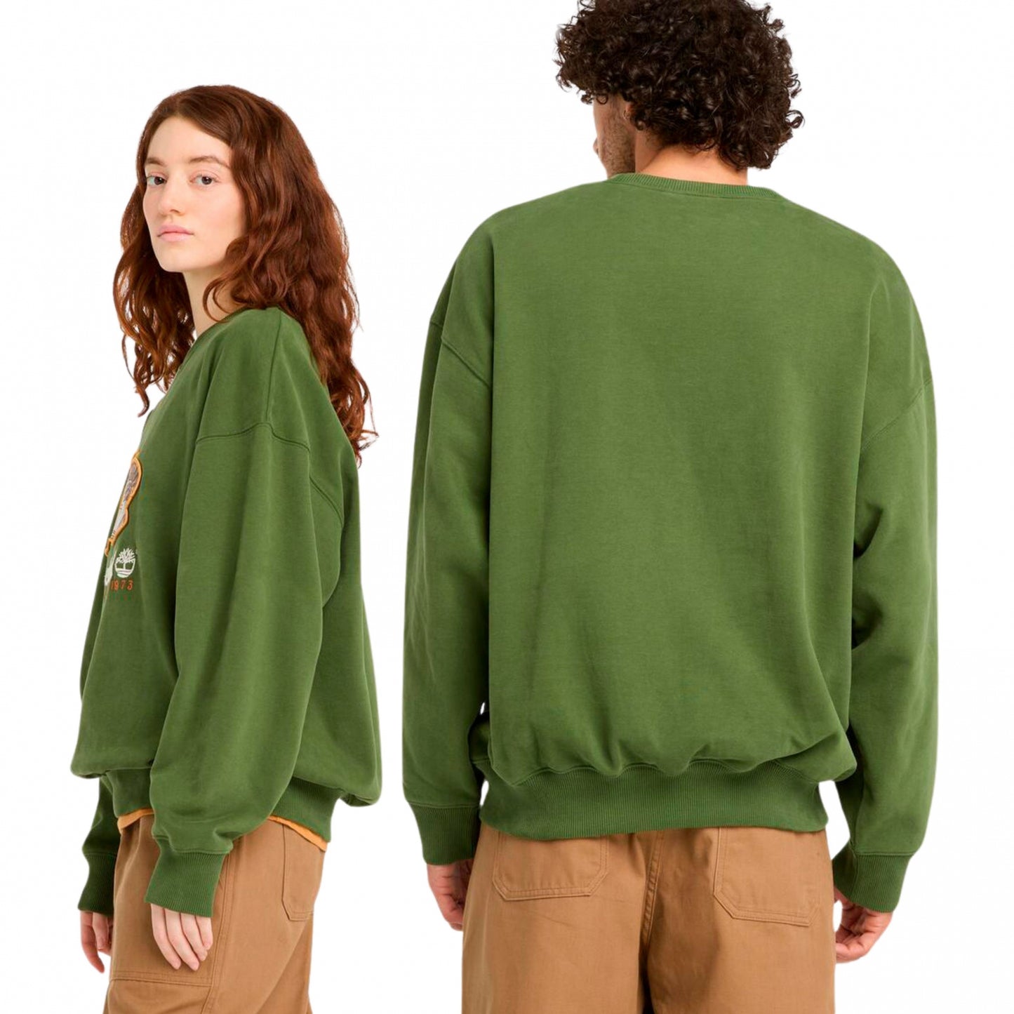 Felpa Timberland New Box Fit Badge Crewneck