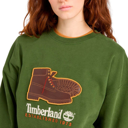 Felpa Timberland New Box Fit Badge Crewneck