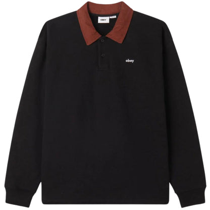 Polo Obey Palo Fleece Polo BLACK