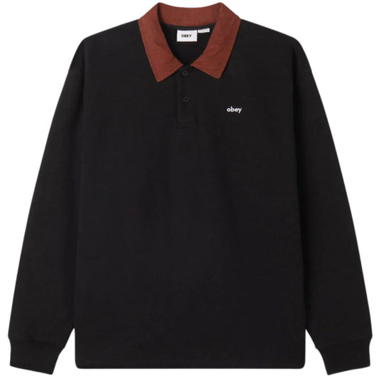 Polo Obey Palo Fleece Polo NERO