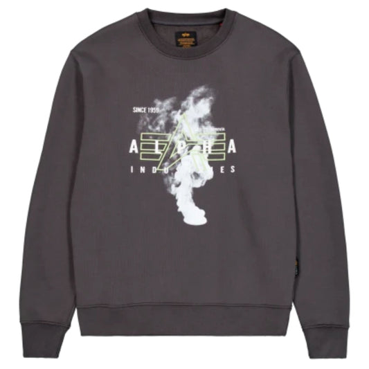 Felpa Alpha Industries Smoke Logo Sweater