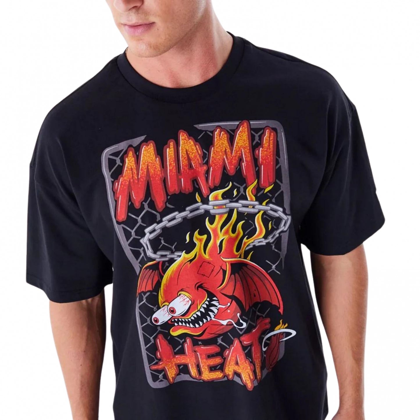 New Era Graphic Shoulder Tee MIAHEAT T-Shirt