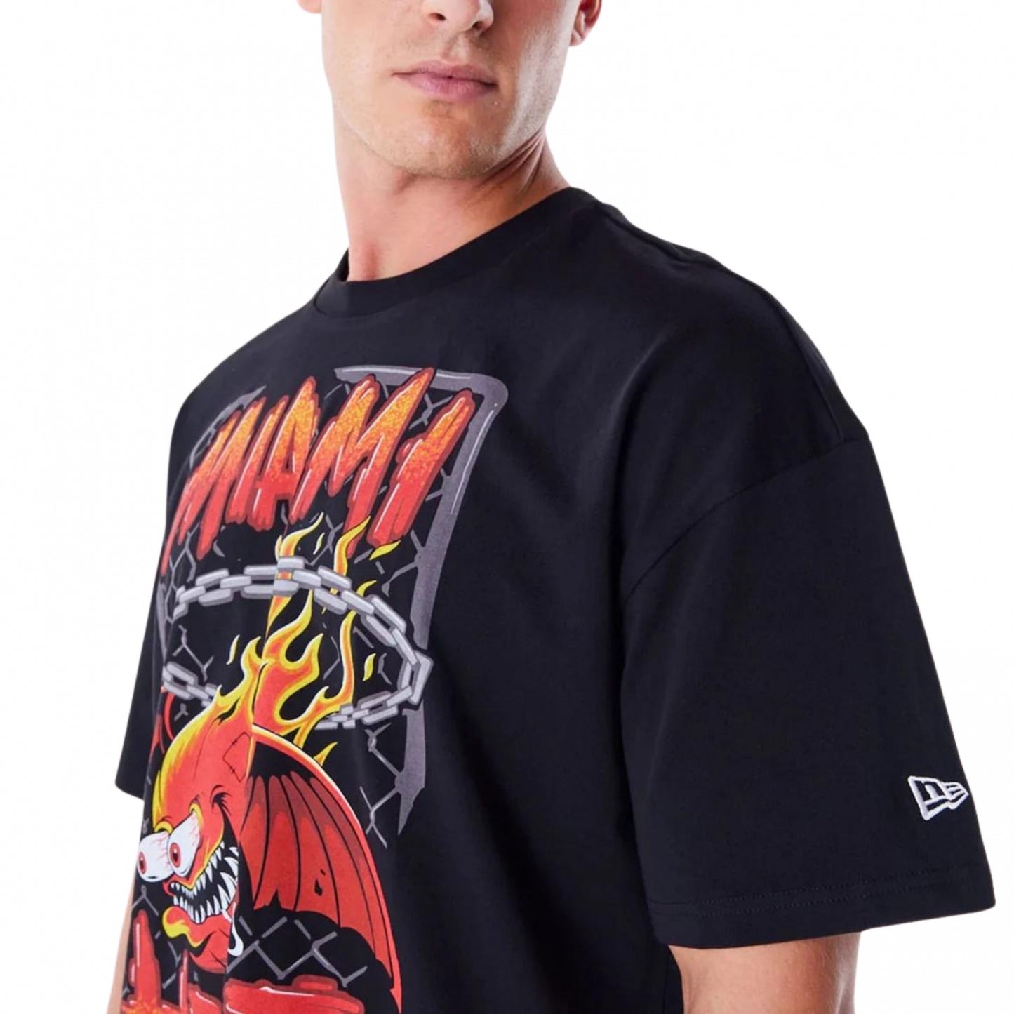 New Era Graphic Shoulder Tee MIAHEAT T-Shirt