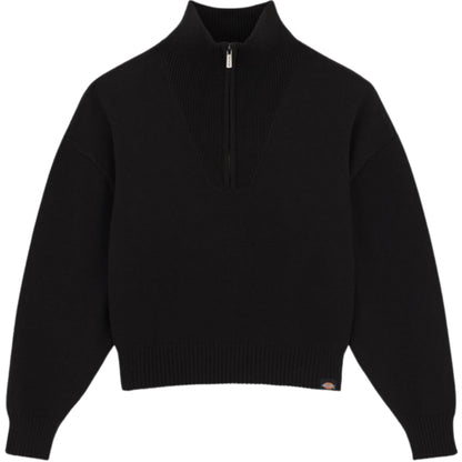 Maglione Donna Dickies East Helena 1/4 Zip Sweater NERO