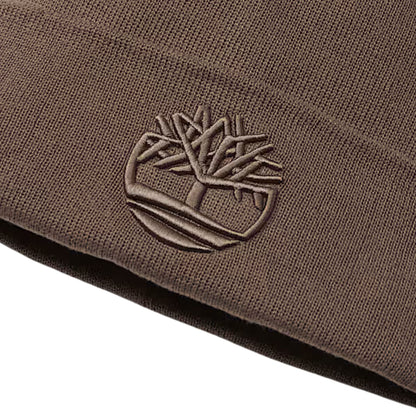 Timberland 3D Embroidery Beanie Hat BROWN