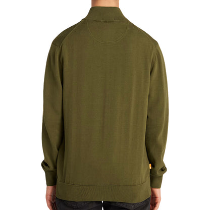 Maglione Timberland William River Cotton Full Zip VERDE OLIVA