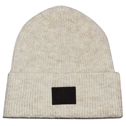 Cappello Calvin Klein Rubberized Beanie BIANCO