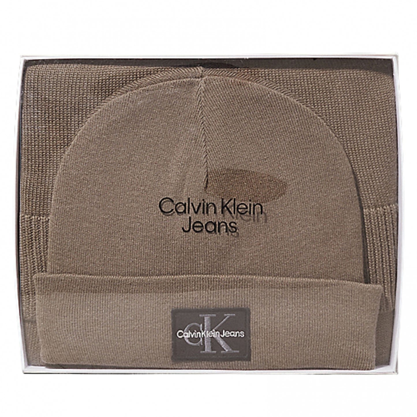 Set Regalo Calvin Klein Cappello e Sciarpa MARRONE