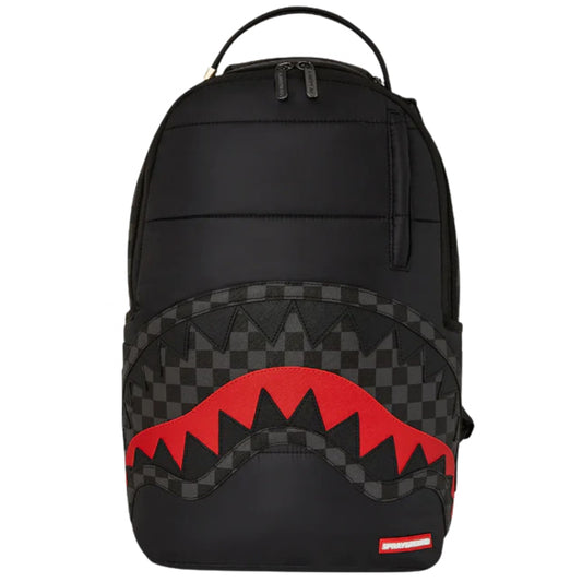 Zaino Sprayground Black Puffer Grey Check Backpack