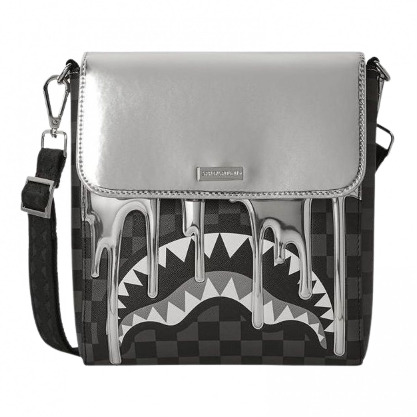 Sprayground Metallic Srips Messenger Bag