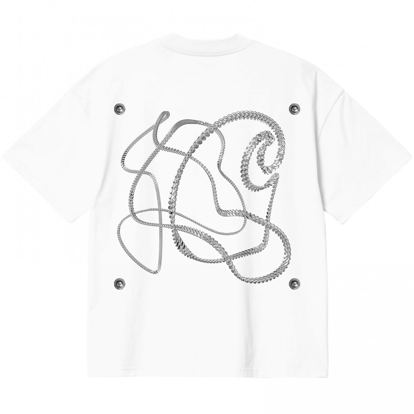 Maglietta Donna Carhartt WIP SS Chain Link Tee BIANCO