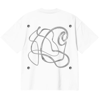 Maglietta Donna Carhartt WIP SS Chain Link Tee BIANCO