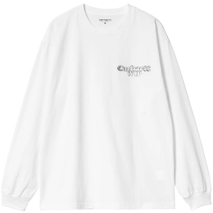 Maglietta Carhartt WIP LS Chain Link Tee BIANCO