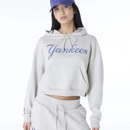 Felpa Donna New Era MLB Graphic Crop Hoodie NEYYAN UNICO