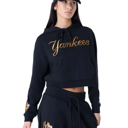 Felpa Donna New Era MLB Graphic Crop Hoodie NEYYAN UNICO