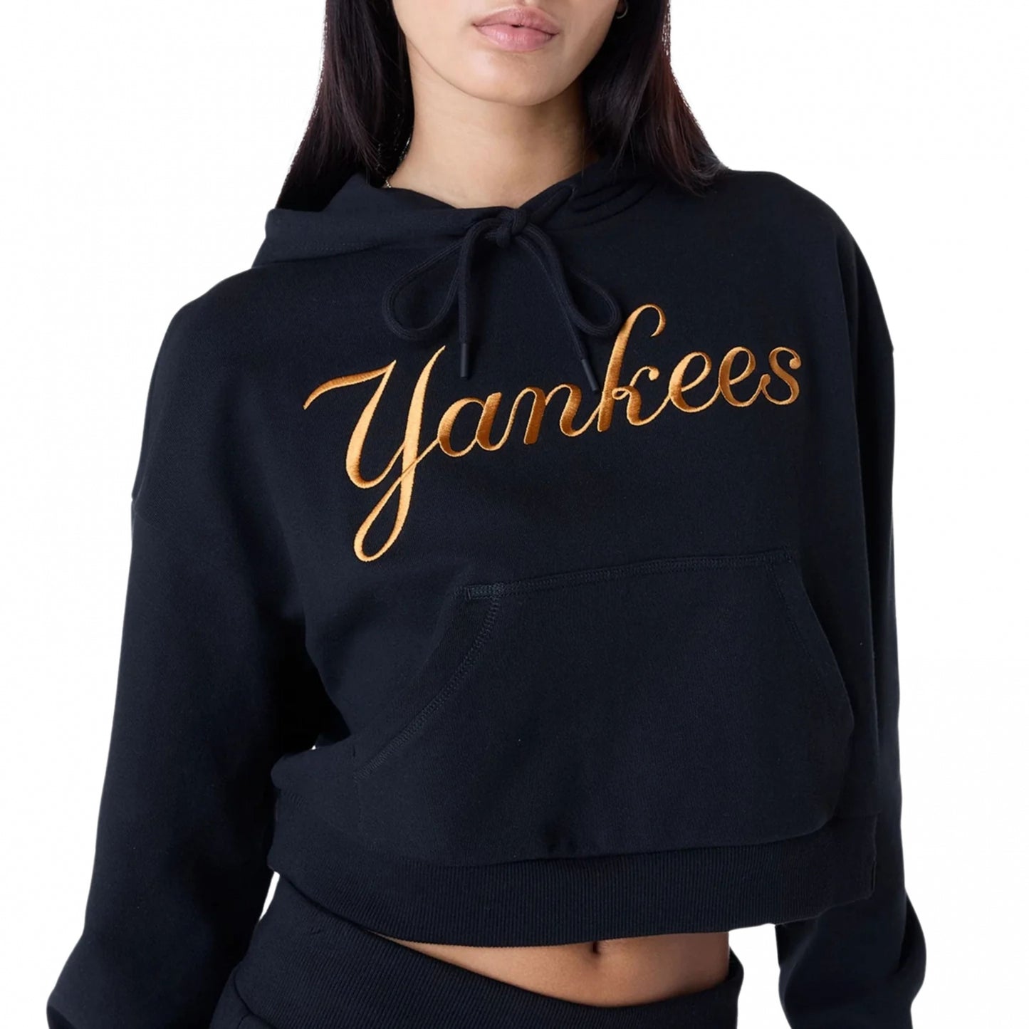 Felpa Donna New Era MLB Graphic Crop Hoodie NEYYAN UNICO