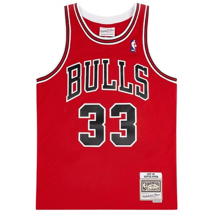 Canotta M&N NBA Swingman Jersey Bulls 97 Pippen ROSSO