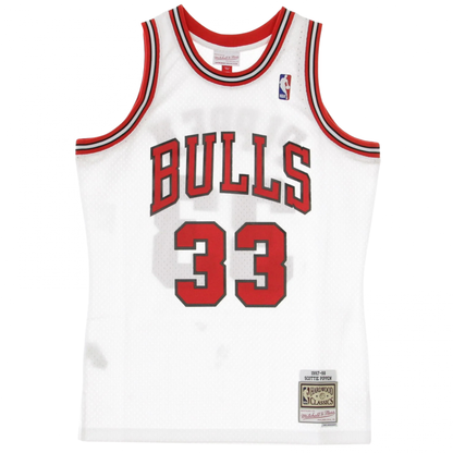 Canotta M&N NBA Swingman Jersey Bulls 97-98 Pippen BIANCO