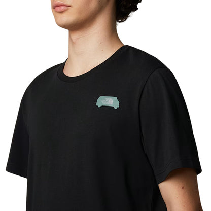 Maglietta TNF SS Outdoor Graphic Tee NERO