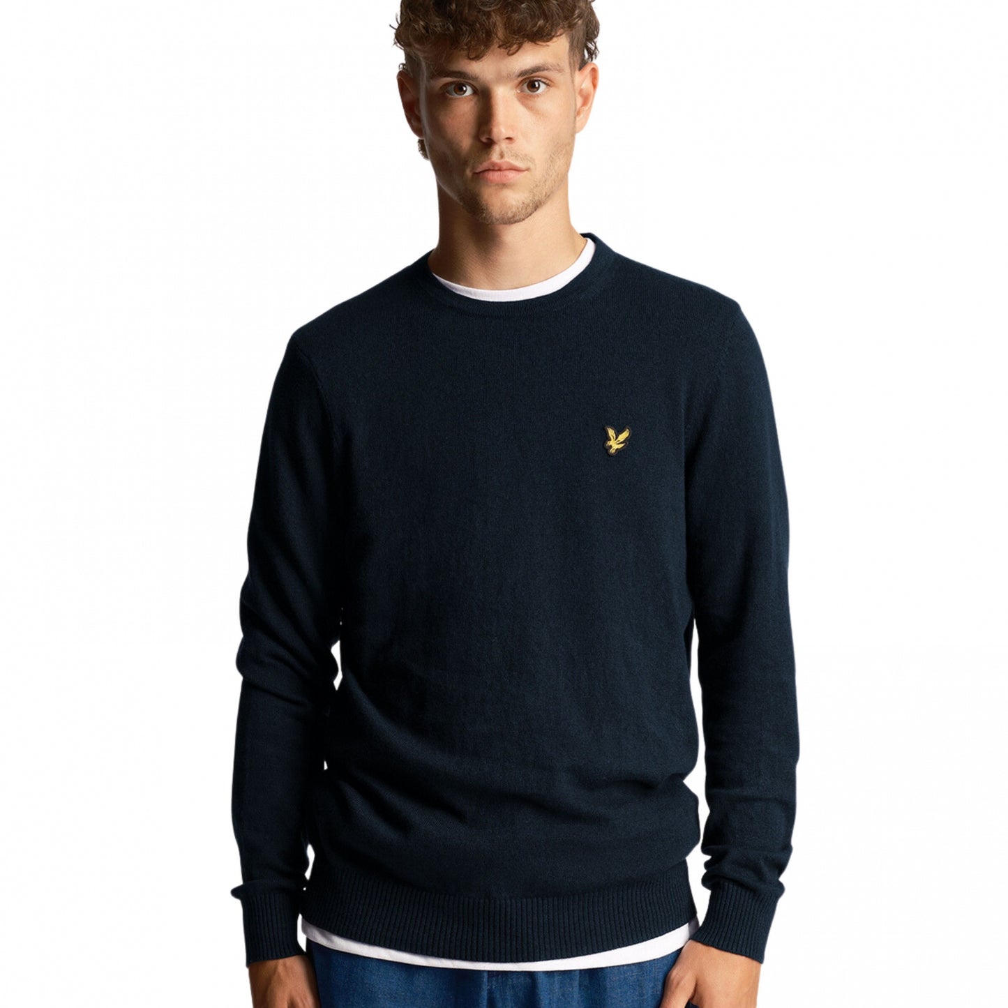 Maglione Lyle e Scott Crewneck Cotton Merino Jumper