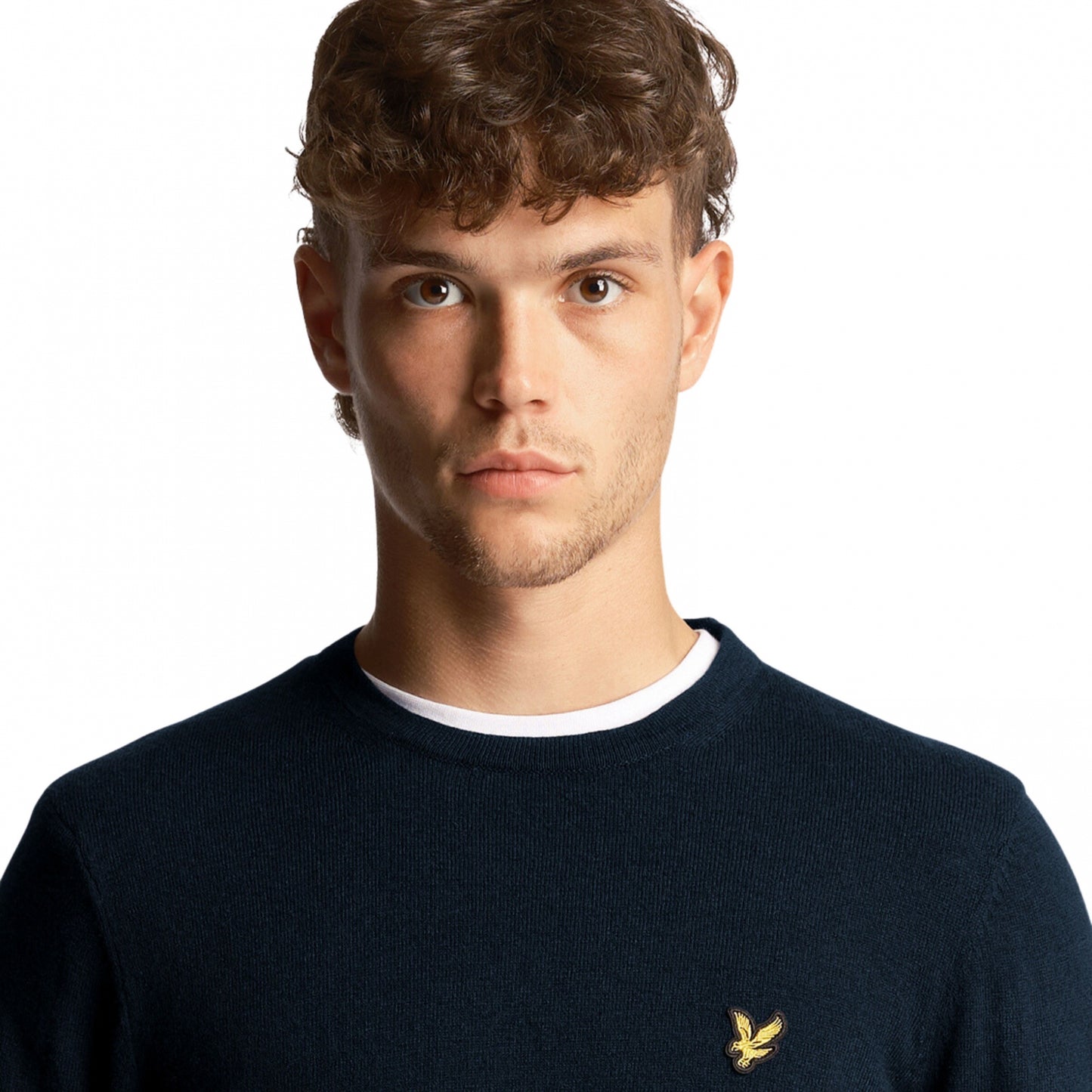 Maglione Lyle e Scott Crewneck Cotton Merino Jumper